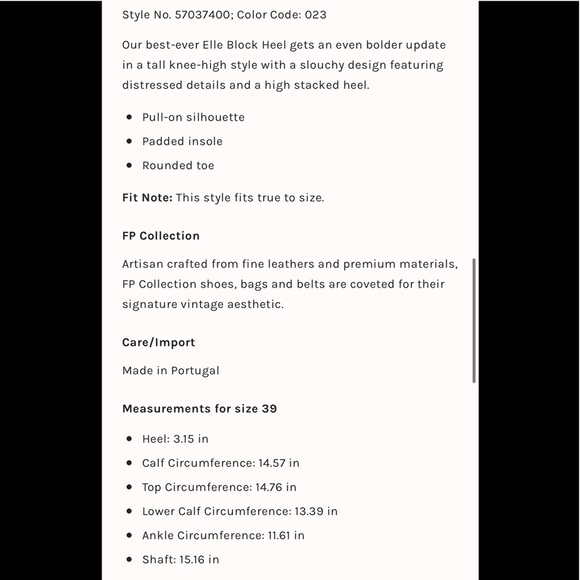 Free People Elle Tall Slouch Boot 40 or US 10 NEW - Picture 6 of 16